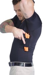 Men’s Concealed Carry T-Shirt – Tactical Holster Compression – Ambidextrous