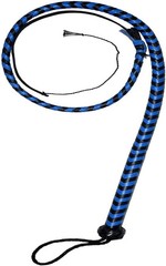 Real Leather Heavy Braided Snake Bullwhip | Handmade 4 Ft, 12 Plait