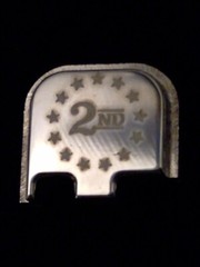 Rear Slide Cover plate, Fits Glock models G42, G43, G43X & G48, 2ND AMMENDMENT