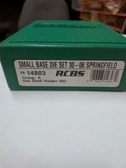 RCBS 14803 .30-06 Springfield Small Base Taper Crimp Die Set