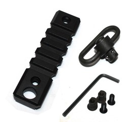 3″ Keym0d 5 Slots Weaver Rail with Sling Swivel Port – Color Var