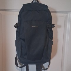 Quechua Blue 20L Nylon Hiking Backpack Zip, Padded Straps, 3 Pockets, 15″