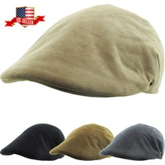 Men’s Classic Solid Ivy Hat Golf Driving Ascot Winter Flat Cabbie Newsboy Deb…