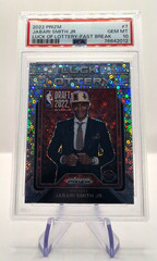 2022-23 Panini Prizm Jabari Smith Jr #7 Luck Lottery Fast Break PSA 10 RC