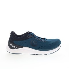 Topo UltraFly 4 M056 Mens Blue Wide Canvas Lace Up Athletic Running Shoes 7.5