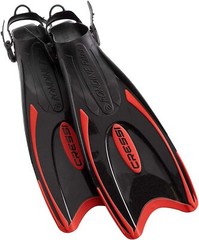 Cressi Palau Long Adjustable Fins Open Heel Multi Size Comfortable Snorkel Swim