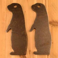 1/2″ AR500 Steel Shooting Targets 4”x11” Prairie Dog SET OF TWO