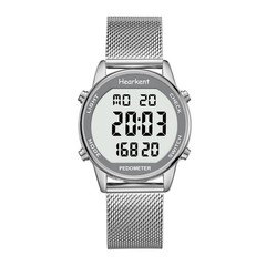 Women Pedometer Watch, Step Tracker with Calories Counter, Large LCD Di