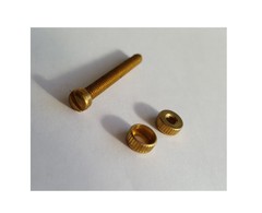 Ajax Solid Brass Grip Screw & Escutcheon – Sets of 1, 3, 5, 10 Choose Below -NEW