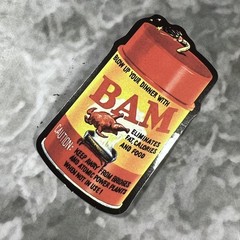 Spoof Food Funny Comedy Gross Sticker #46 Pam Cooking Spray Bam
