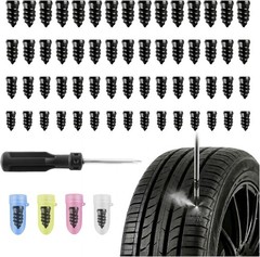 2026 Upgraded 60PCS Screw in Tire Plugs Self Service Tire Plugs Kit with Screwdr