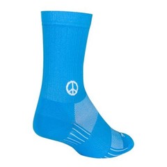 Socks – SockGuy – 6″ SGX Peace Now L/XL Cycling/Running NEW