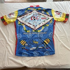 vomax cycling jersey Size L (4) Monopoly Themed 1/4 Zip 100% Polyester