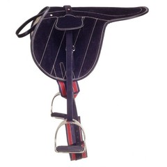 Leather Jockey Exercise Saddle-for exercising, conditioning, and training horses