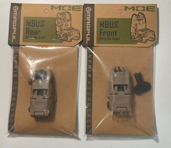 Mągpul Flip Up Back Up Sight Front / Rear Sights NEW GEN2