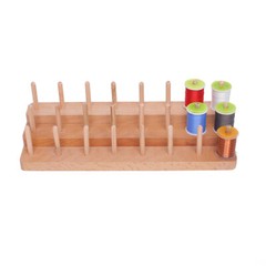 Nature Wood Rack for Holding Threads, Spools, Fly Tying, Crafting, Thread Holder