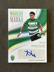 2023-24 Panini Immaculate Soccer Modern Marks Auto #MM-ME Marcus Edwards /10