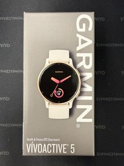 NEW Garmin Vivoactive 5 Ivory and Cream HEALTH & FITNESS GPS SMARTWATCH Gold