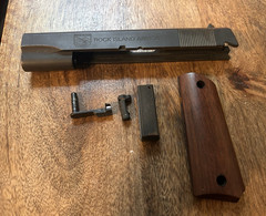 Rock Island Armory 1911 .45 ACP Slide, Slide Release, Mag Release, Wood Grip 5”