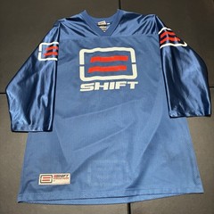 Shift MX Motocross Racing Jersey Mens XL Blue White Red Pre-Owned (see pics)