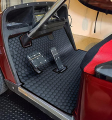Custom Fit Full Coverage Golf Cart Floor Mat for EZGO & Other Models