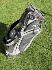 Honma Golf Stand Bag | 6-Way Top | Gray Black | Dual Strap