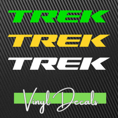Trek Bicycle Vinyl Decal Sticker – mtb, race, bike, road bike, cyclocross track