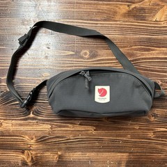 Fjallraven Medium Ulvo Hip Pack Dark Gray/black Zip Pocket Belt Bag Fanny