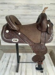 Beautiful All Western Horse Treeless Trail Barrel Saddle 16″ /All sizes