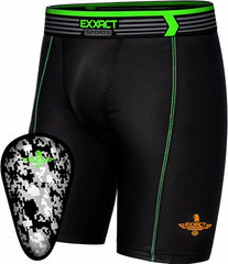 Exxact Sports Youth Compression Shorts with Soft Athletic Cup for Baseball Footb