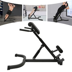 Roman Chair Back Extension Machine, Hyperextension Bench w/ Angle Height Adjust