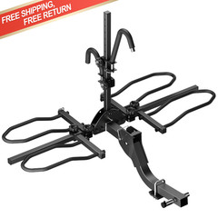 Heavy Duty 2 Bike Rack Hitch Mount for Car Truck SUV 2″ Receiver Fold Folding
