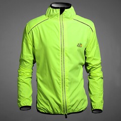 Cycling Running Rain Jacket Lightweight Windbreaker Raincoat Reflective Packable