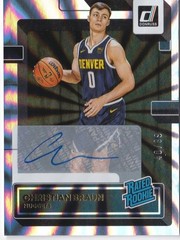CHRISTIAN BRAUN SILVER LASER 40/99 AUTO RATED ROOKIE DONRUSS NBA 2022-23