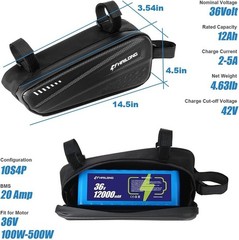 52V 48V 36V 20Ah 15Ah 10Ah Ebike Battery Lithium Bicycle Battery for 100-1500W
