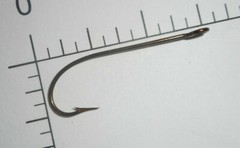 100 MUSTAD no.2 Fly Tying SPROAT hook BIG eye strait, 1/4 longer NORWAY 3369 A