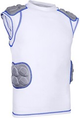Exxact Sports Padded Football Compression Shirt for Youth Football Rib Protector
