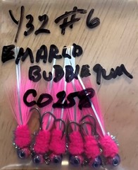 Hand Tied Hackle Tail Crappie Jigs Made in The USA 1/32 Oz #8, 6, & 4 Hook