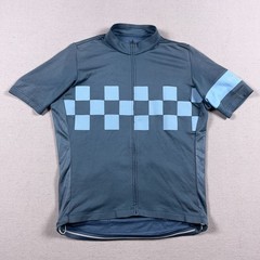 Rapha Check Jersey Mens Large Blue Wool Blend 63 Embroidered