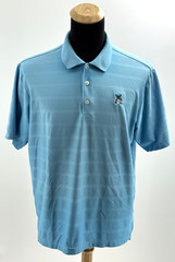 Adidas Climacool Polo Shirt Men’s Blu Short Sleeve Golf Large