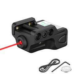 GMCONN Rechargeable Red/Green/Blue/Purple Laser Sight for Picatinny Rail Pistol