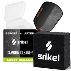 Srikel Pickleball – Paddle Cleaner Eraser with Carrying 2 inches x 2″, Black
