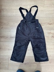 Tog 24 Salopettes Boys Age 1-2 Years Black Waterproof Trousers Puddle Splashing
