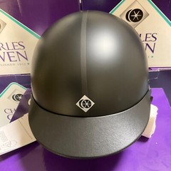 Charles Owen JR8 Ltd «Round» Riding Helmet – 3 sizes – Painted Black – New n Box