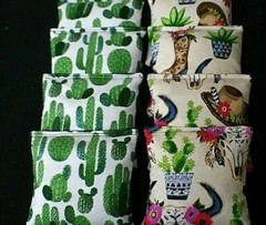 SOUTHWEST AZTEC BULL SKULL CACTUS DESERT 8 ACA Regulation Corn Hole Game Bags