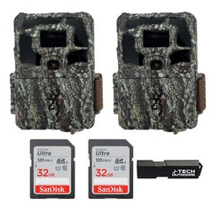 2 Browning Dark Ops Pro X 1080 Trail Camera Kit + 32GB + Card Reader BTC6PX1080