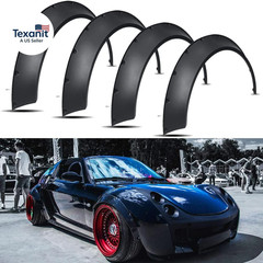 4PCS 4.5″ Universal Car Fender Flares Extra Wide Body Kit Wheel Arches Fit for M