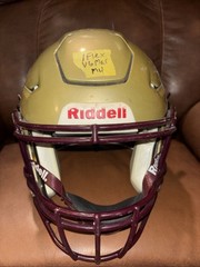 Riddell Speed Flex Medium Football Helmet (Vegas Gold W/ Maroon Face Mask)