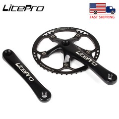 Litepro 170mm Crank 130BCD 45-58T Chainring Road Folding Bike Crankset Sprocket