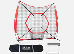 VEVOR 7×7 ft Baseball Softball Practice Net Hitting Batting Training Carry Bag